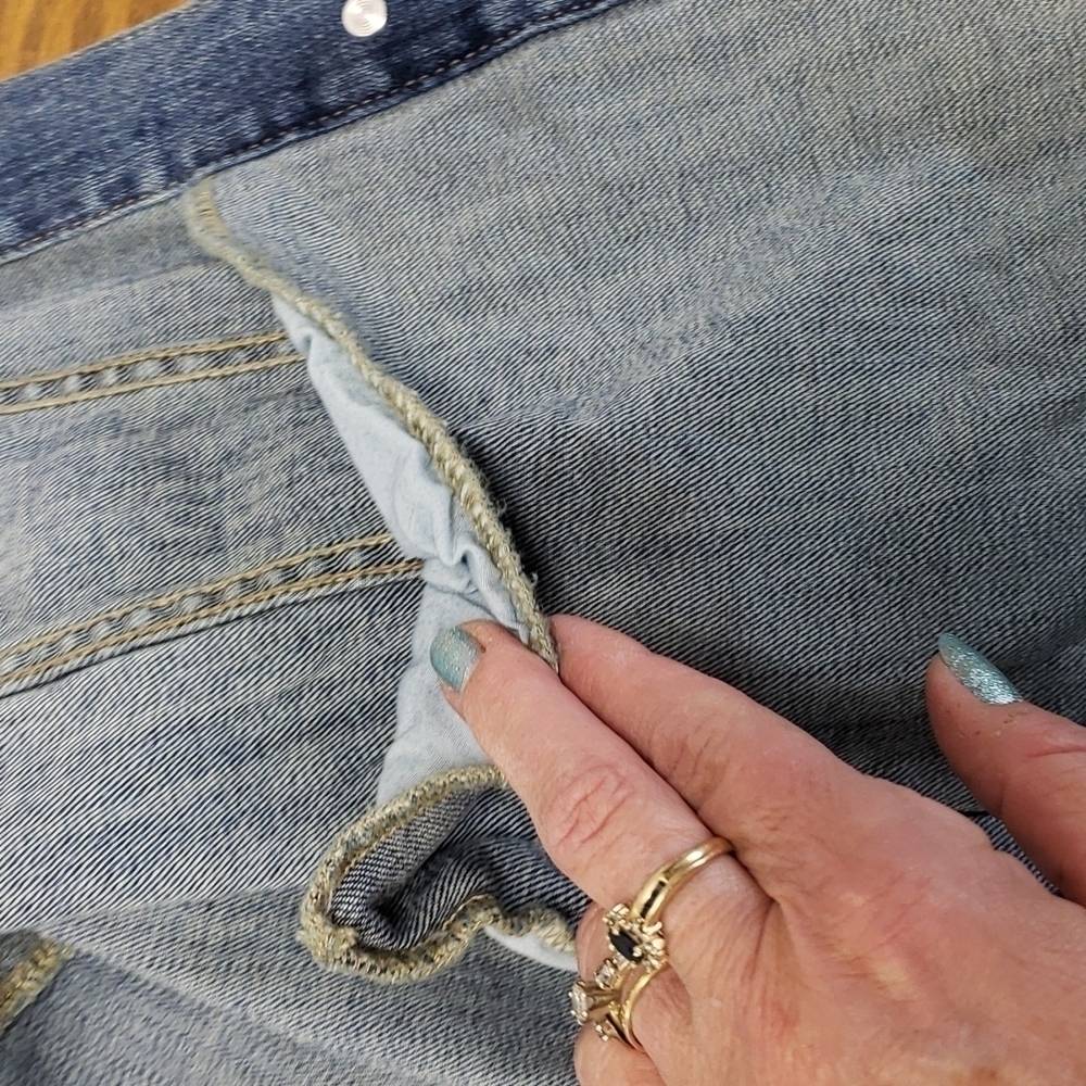 Disney Distressed Denim Jacket with Sewn on Metal Disney Charms sz1 EUC - Picture 10 of 13